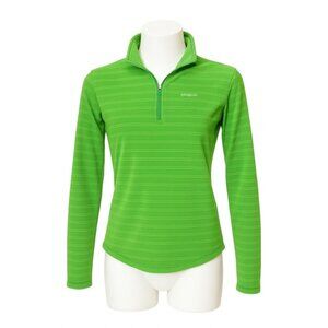 Patagonia 1/4 Zip Fleece Girls XXL Lime Green Fit Women's Size SM Hiking Outdoor